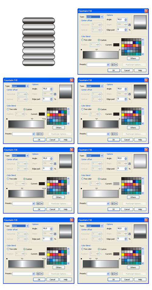 CorelDraw创建一个钢制手表