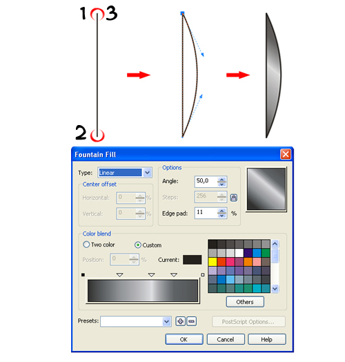 CorelDraw创建一个钢制手表