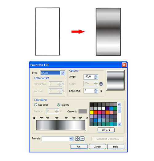 CorelDraw创建一个钢制手表