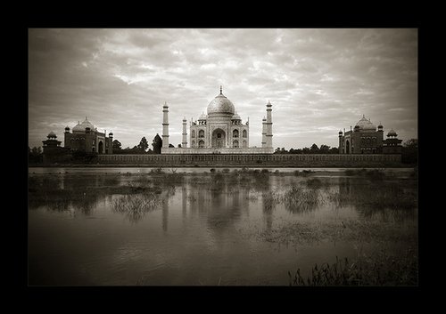 泰姬陵(Taj Mahal)黑白照片欣赏