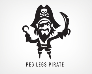 标志设计元素运用实例：海盗和忍者