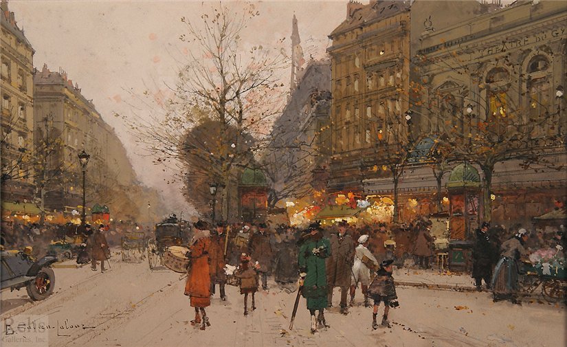 法国画家Eugene Galien Laloue绘画作品欣赏