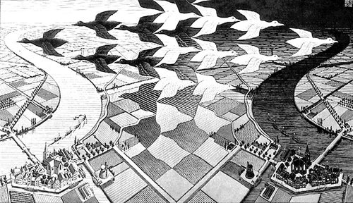 错觉图形大师M.C.Escher