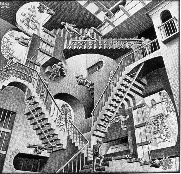 错觉图形大师M.C.Escher