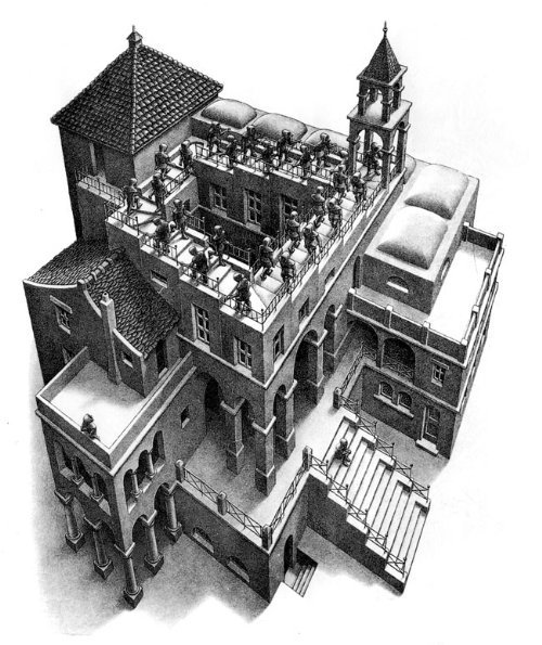 错觉图形大师M.C.Escher