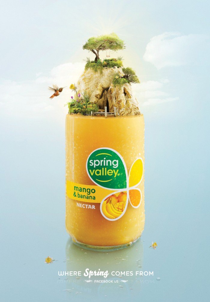 Spring Valley果汁广告