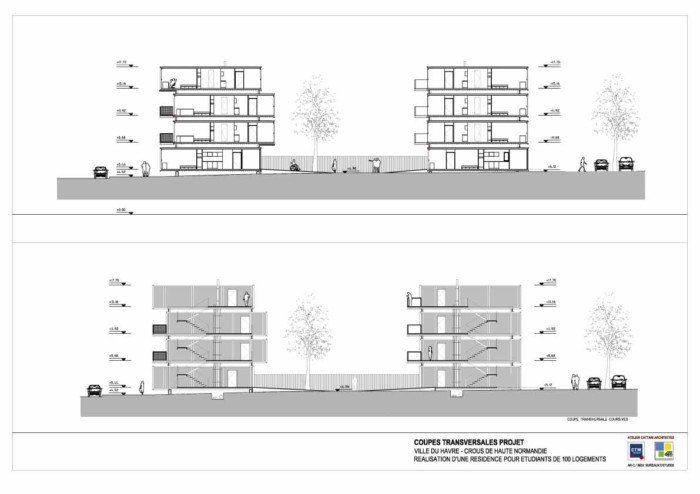 法国旧集装箱改造成住宅:Cité A Docks学生公寓