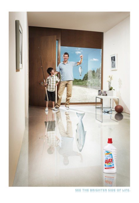 Ajax 清洁剂广告设计