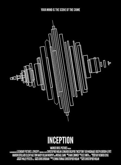 Inception盗梦空间：30张漂亮的海报、图表设计