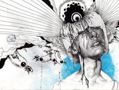 Iain Macarthur铅笔画作品
