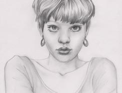 Jenny Motsell铅笔画作品