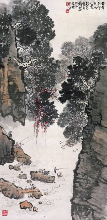 当代国画大师钱松岩作品欣赏