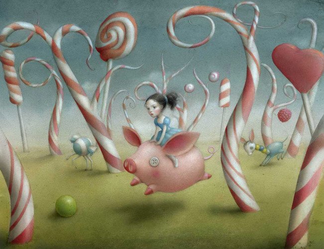 意大利女插画师Nicoletta Ceccoli作品欣赏