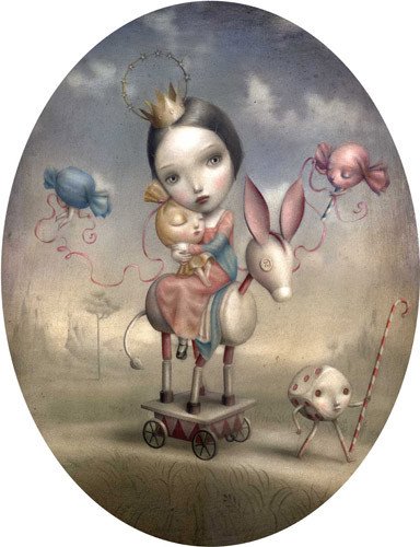 意大利女插画师Nicoletta Ceccoli作品欣赏