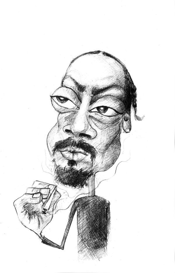 人物插画欣赏：说唱巨星Snoop Dogg