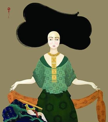 伊拉克女画家Hayv Kahraman插画作品欣赏