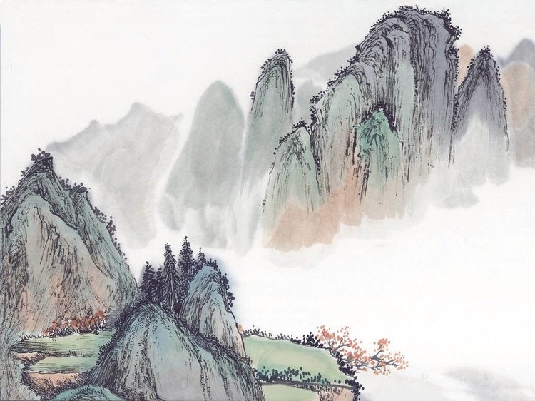 中国笔墨山水画欣赏