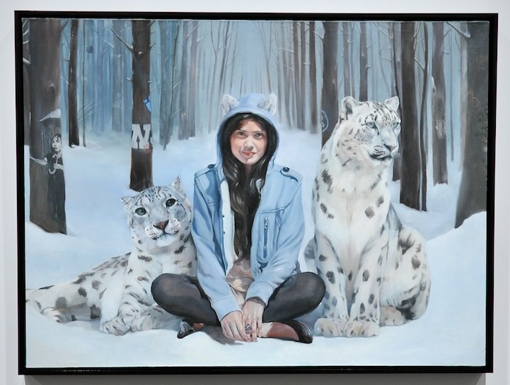 和谐的人与动物：Nate Frizzell绘画作品