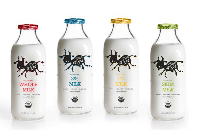 the spotted cow创意牛奶包装设计