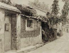 留住胡同：况晗宽线条铅笔画作品选