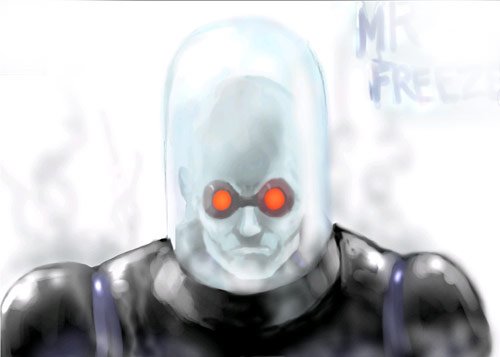 动漫人物插画欣赏：Mr.Freeze急冻人