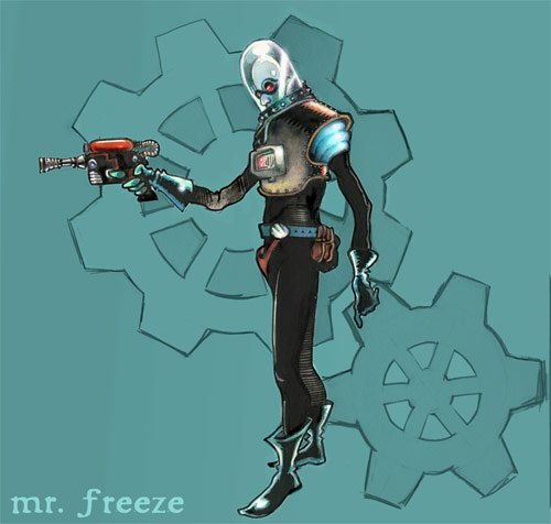 动漫人物插画欣赏：Mr.Freeze急冻人