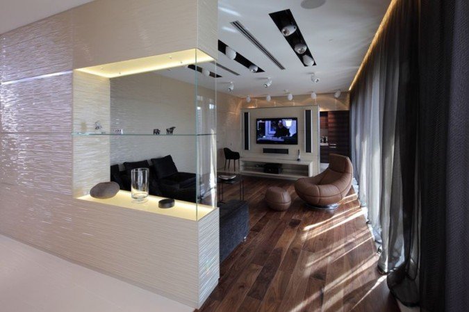 莫斯科Triumf Palas复式公寓室内设计