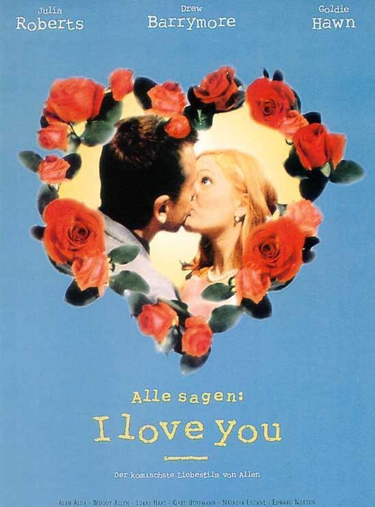 玫瑰花元素的电影海报设计