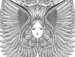 极富装饰性和传统风情的Q.Cassetti插画作品