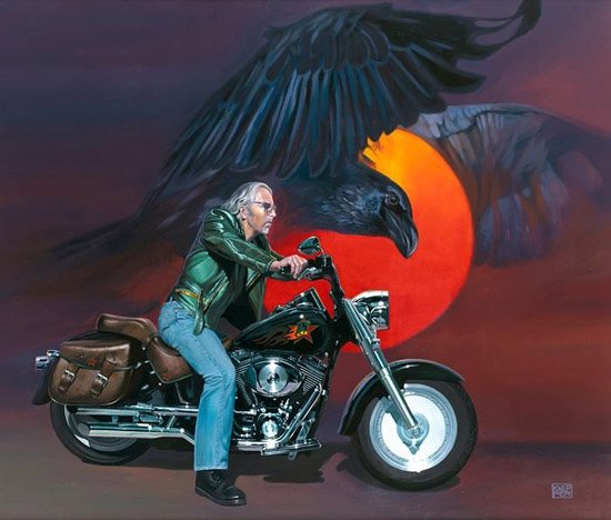 Harley Davidson：Michael Knepper超棒的机车插画