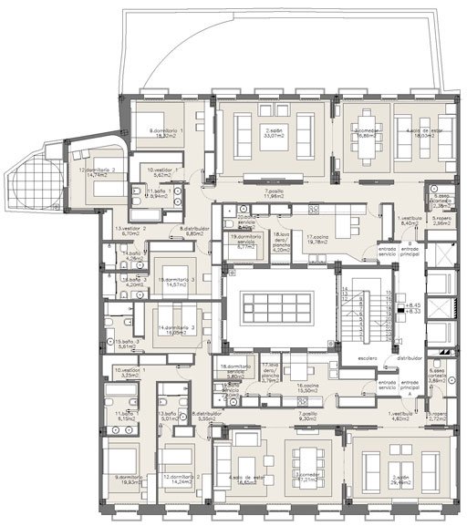 室内设计欣赏：老建筑公寓改造