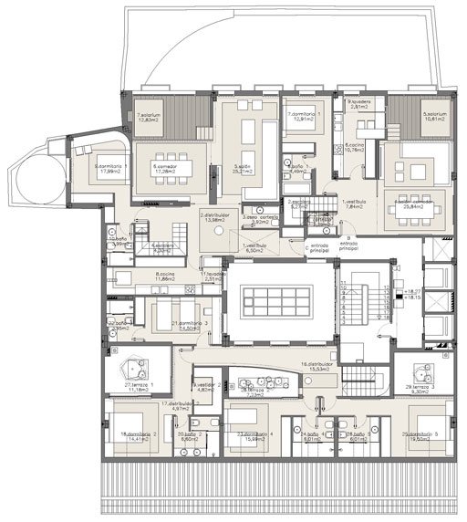 室内设计欣赏：老建筑公寓改造