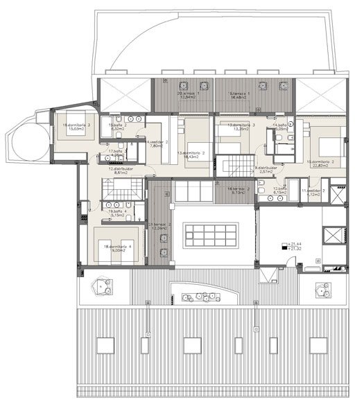 室内设计欣赏：老建筑公寓改造