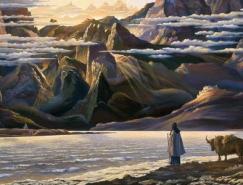 Vsevolod Ivanov: 俄罗斯民俗场景和神话绘画作品