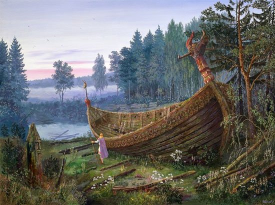 Vsevolod Ivanov: 俄罗斯民俗场景和神话绘画作品