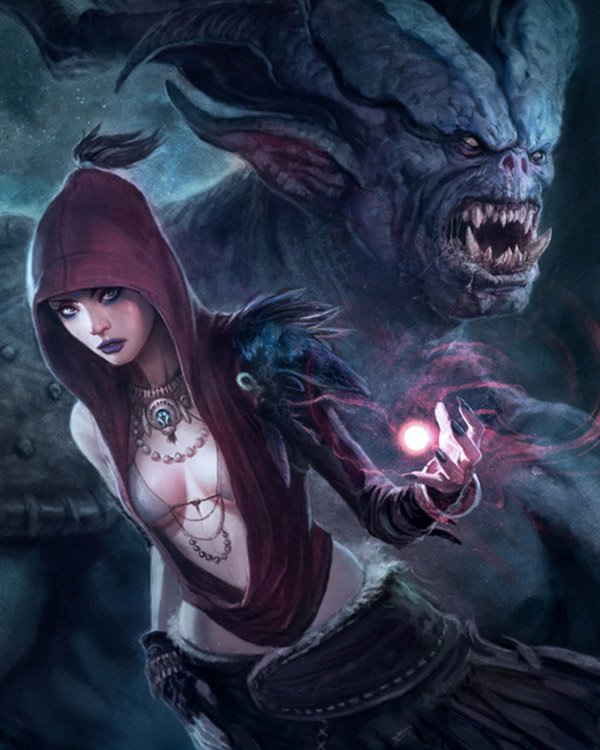 游戏角色设计和怪物概念CG作品