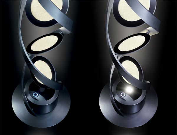 DNA螺旋雕塑：欧司朗 PirOLED灯设计