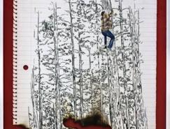 墨西哥画家Hugo Lugo：笔记本上的故事素描
