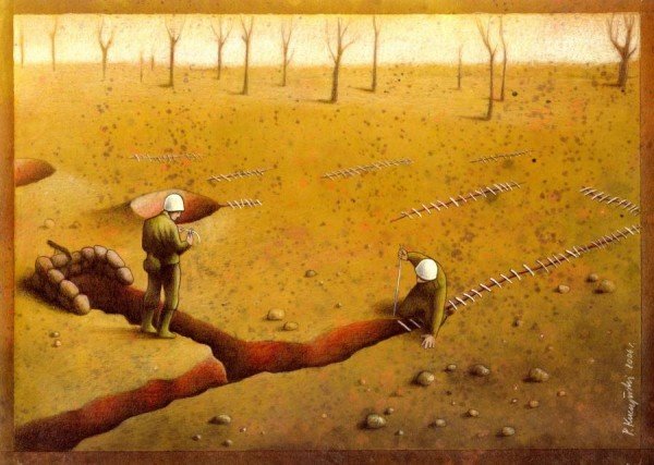 著名波兰艺术家Pawel Kuczynski插画作品