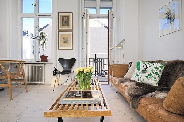 斯德哥尔摩一居室巧妙的室内设计