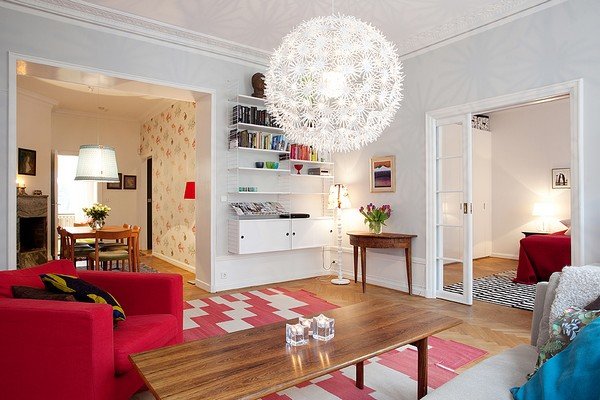 舒服的颜色：斯德哥尔摩87平米公寓设计