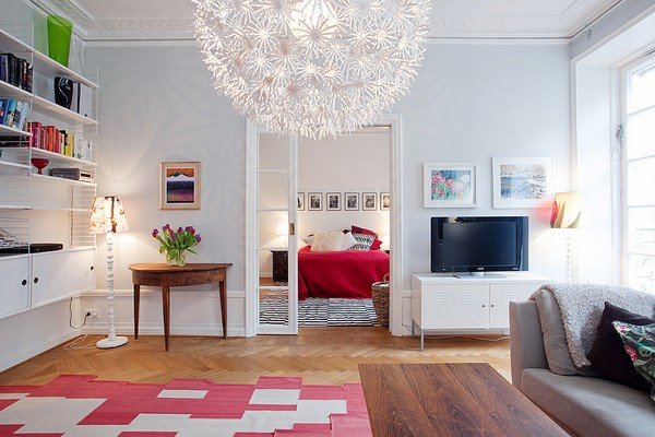 舒服的颜色：斯德哥尔摩87平米公寓设计