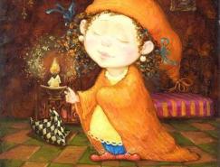可爱的儿童：Kate Dudnik绘画作品