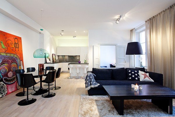 斯德哥尔摩一套雅致装修的83平米公寓