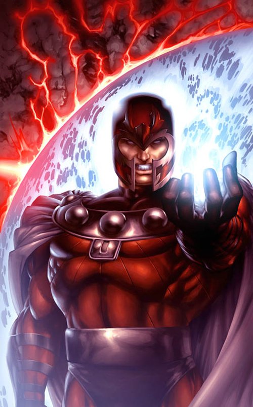 动漫人物插画：万磁王(Magneto):