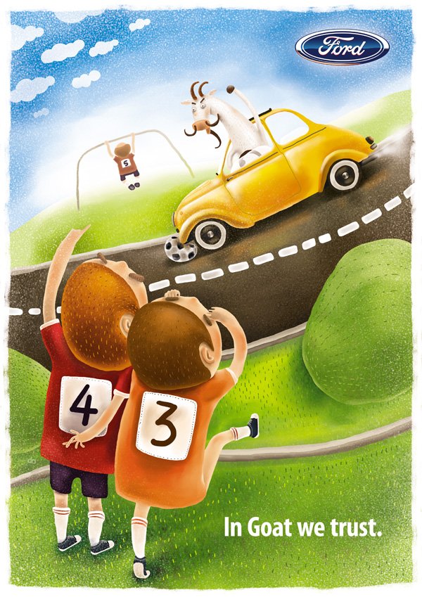 Fil Dunsky作品：儿童交通安全广告插画