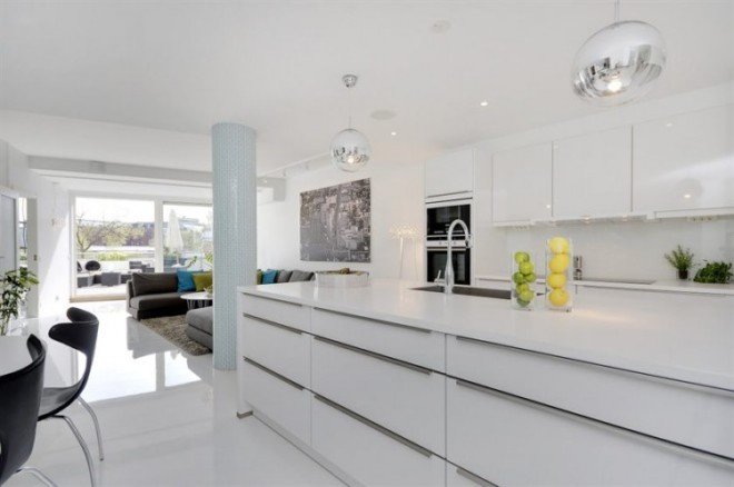 斯德哥尔摩144平米3居室纯白居住空间