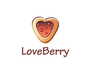 标志设计元素运用实例：草莓和苹果