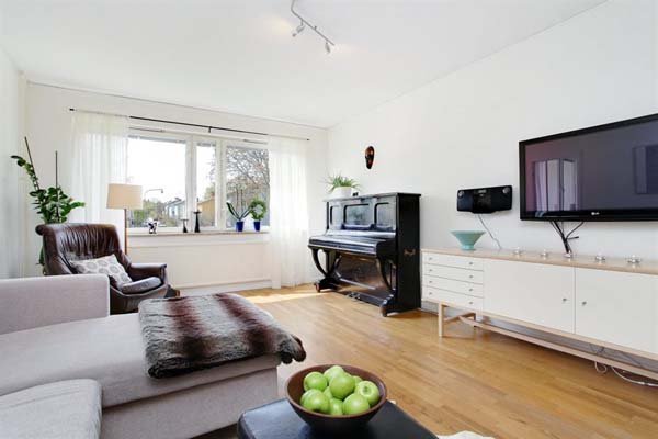 斯德哥尔摩明快风格的2居室公寓设计