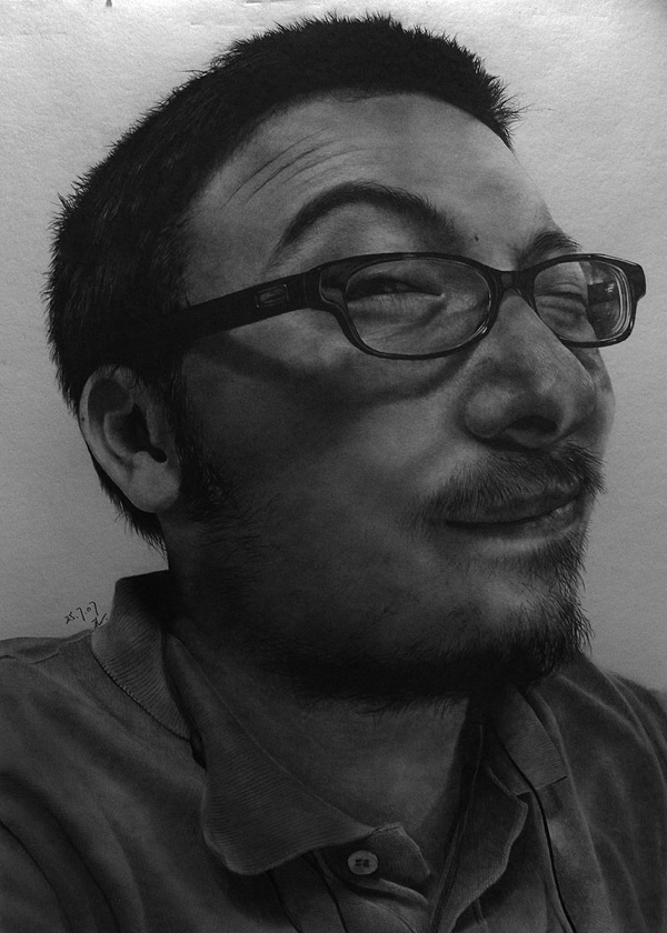 香港艺术家Paul Lung照片级的铅笔素描画